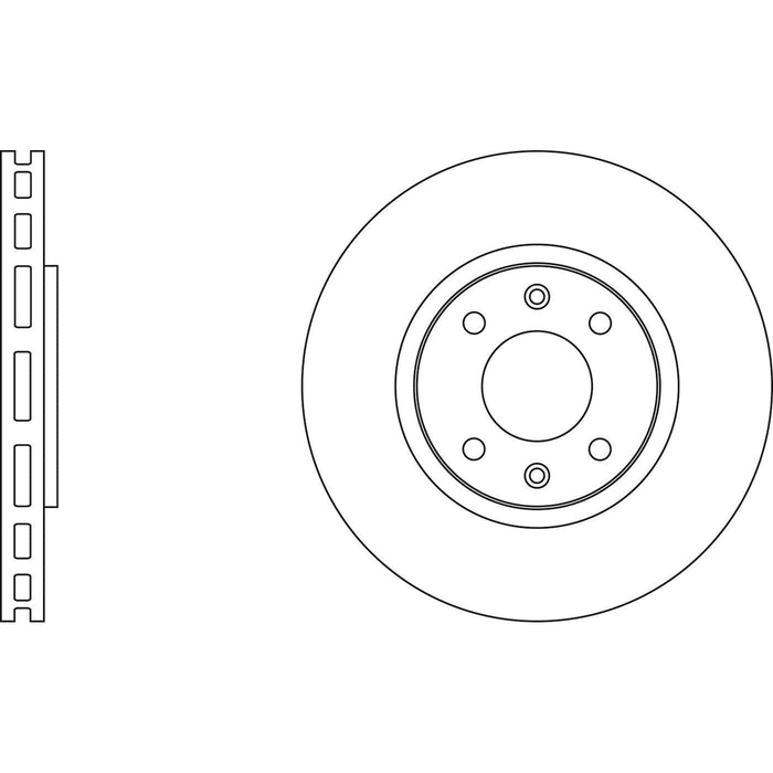 Apec Brake Disc Front Fits Citroen Berlingo C3 C4 C5 Ds3 Ds4 Ds5 Xsara Ds Opel C