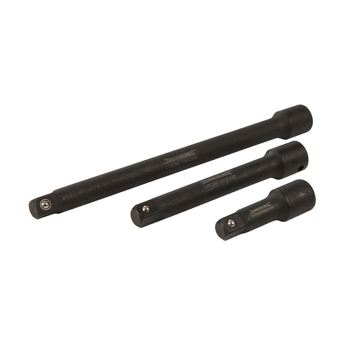 Silverline Impact Extension Bar Set 1/2" 3pce 75, 150 & 250mm 913899