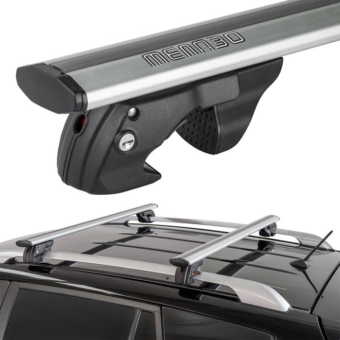 Aluminium Roof Rack Wide & Flat Bars fits Ssangyong Rexton 2001-2006 5 door