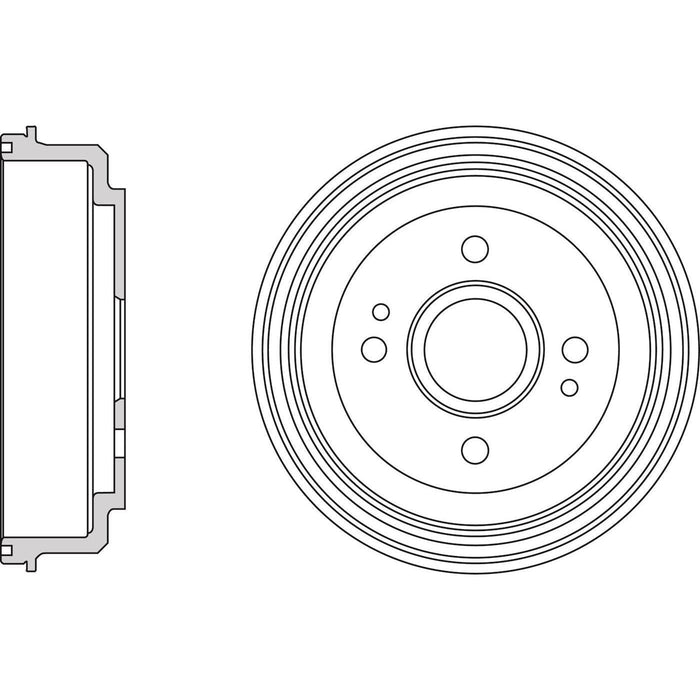 Apec Brake Drum Rear Fits Kia Picanto