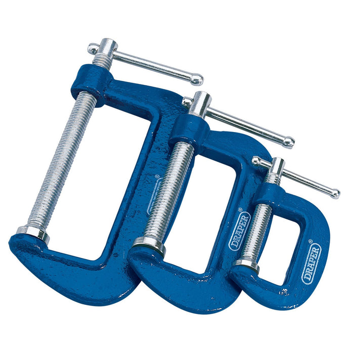 Draper C Clamp Set (3 Piece) 36779 Draper  - Dynamic Drive