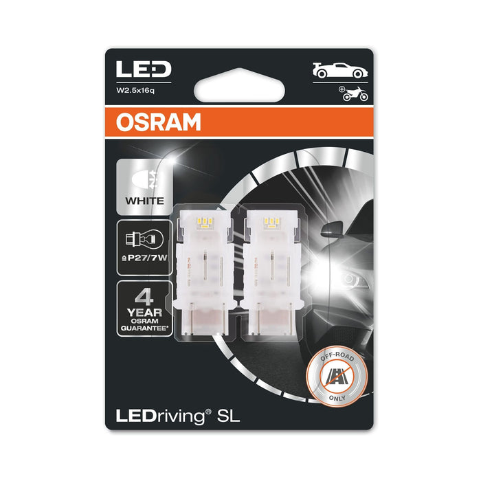 OSRAM LEDriving® SL, P27/7W, White 6000K, LED signal lamps, Off-road only Osram  - Dynamic Drive