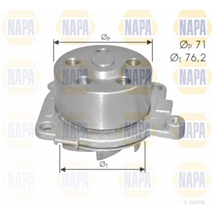 Genuine NAPA Water Pump for Alfa Romeo Fiat Lancia 60586222