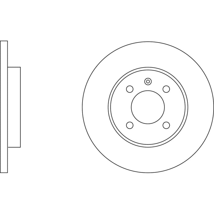 Apec Brake Disc Front Fits Seat Inca Toledo VW Caddy Golf Passat Vento