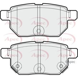 Apec Brake Pads Rear Fits Lexus Ct200 Toyota Prius Verso-S