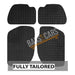 Blue Trim TailoBlue Rubber Car Mats for Landrover Freelander Mk1Mk2 97 - 06 Set of 4 UKB4C  - Dynamic Drive