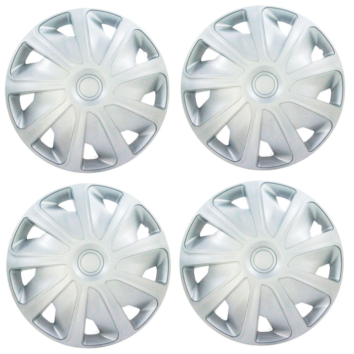 4x Silver 16" Inch Deep Dish Van Wheel Trims Hub Caps For Peugeot Expert UKB4C  - Dynamic Drive