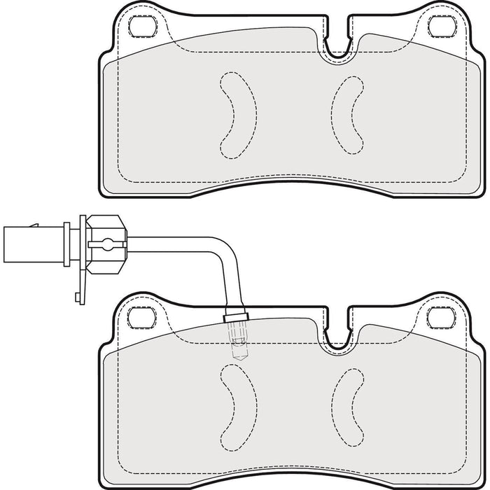 Apec Brake Pads Rear Fits Audi Q7 R8 Lamborghini Gallardo