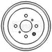 Genuine Borg & Beck Rear Brake Drum fits Citroen C1 05 BBR7120 Borg & Beck  - Dynamic Drive