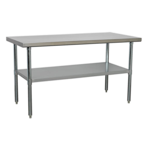 Sealey Stainless Steel Workbench 1.5m AP1560SS Sealey  - Dynamic Drive