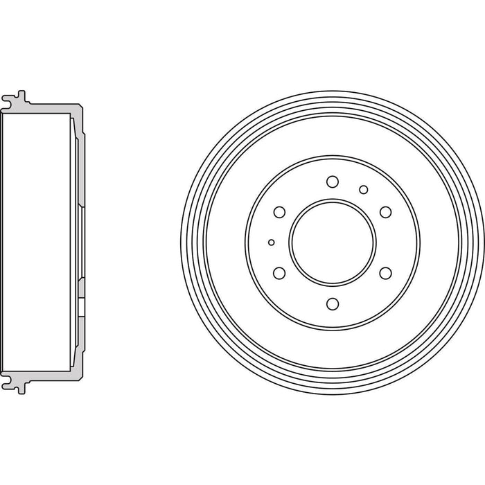 Apec Brake Drum Rear Fits Ford Ranger Mazda Bt50