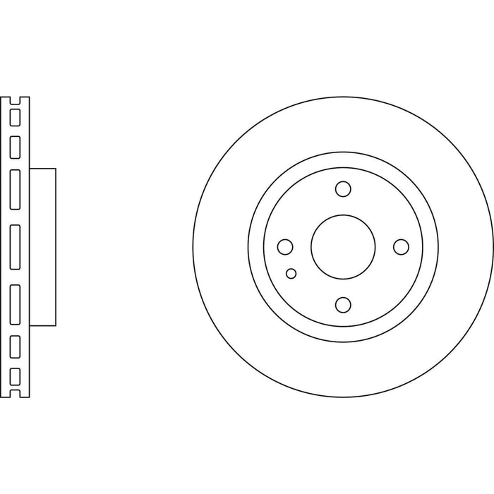 Apec Brake Disc Front Fits Mazda 323 Familia