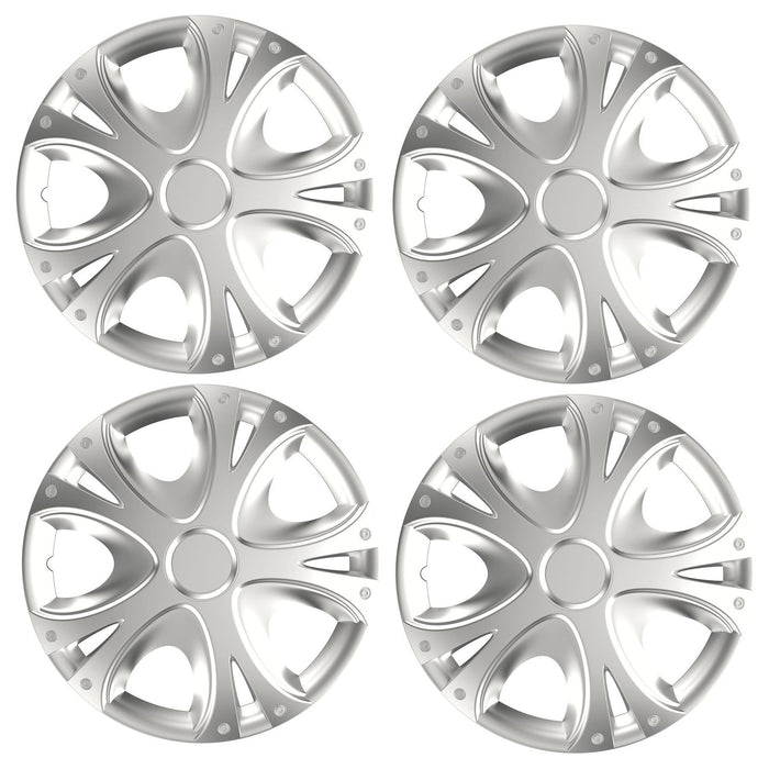 4x Wheel Trims Hub Caps 15" Cover fits fits Fiat Punto Doblo Multipla Panda 500 UKB4C  - Dynamic Drive