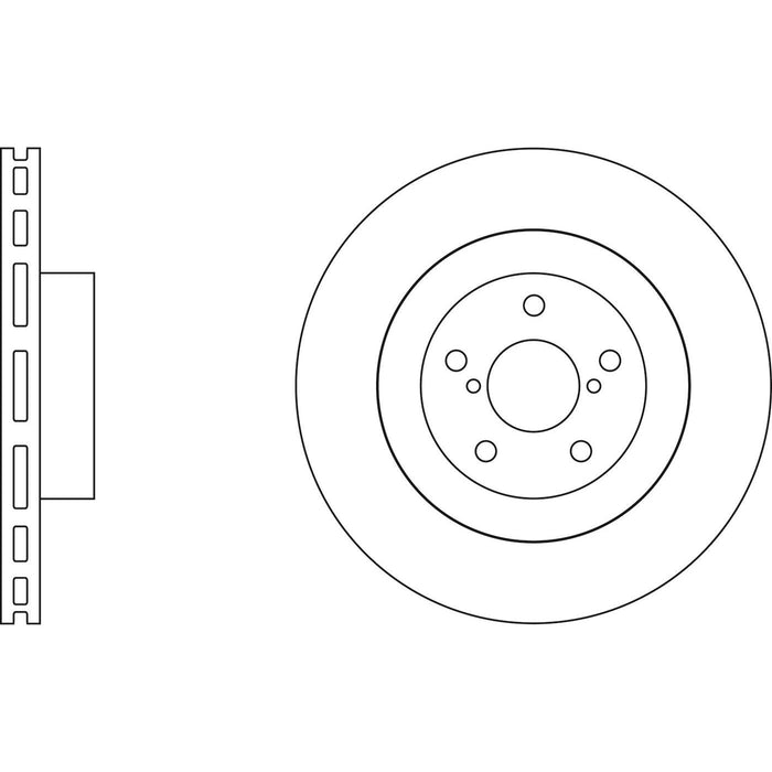 Genuine APEC Front Brake Discs & Pads Set Vented for Toyota GT86