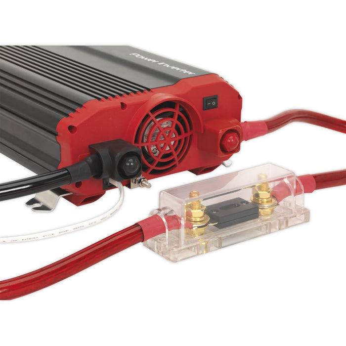 Sealey Power Inverter Modified Sine Wave 1100W 12V DC 230V ~ 50Hz PI1100 Sealey  - Dynamic Drive