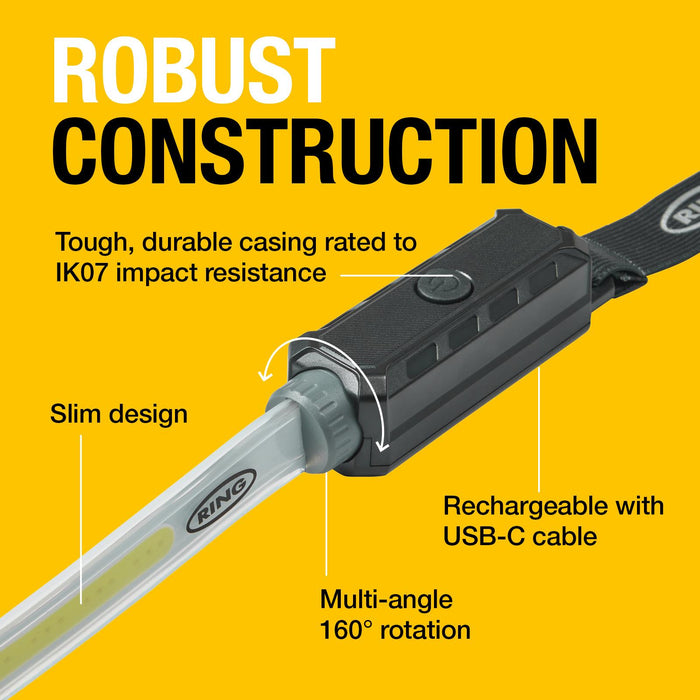 Ring RUBL1500 Magflex 1000 Flexable LED Inspection Lamp Torch Work Light