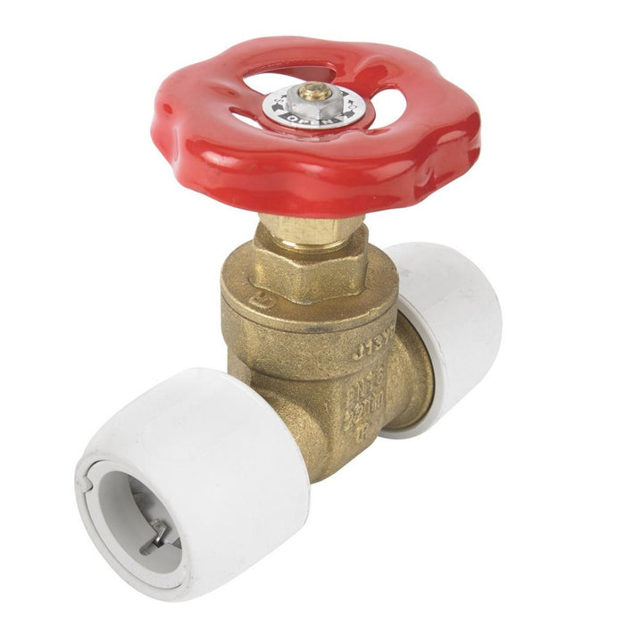 Hep2O Brass Gate Valve - 22mm Size for Caravan / Motorhomes