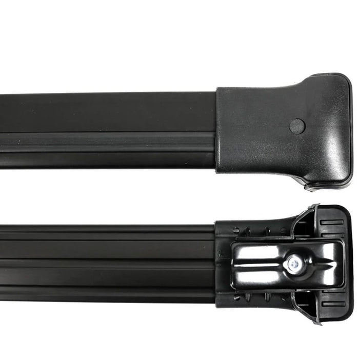 Roof Bars Rack Aluminium Black fits Ford Tourneo Custom 2013- Onwards Omtec  - Dynamic Drive