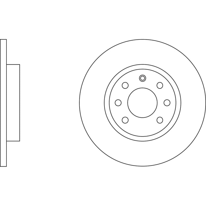 Apec Brake Disc Front Fits Volvo 400 Series