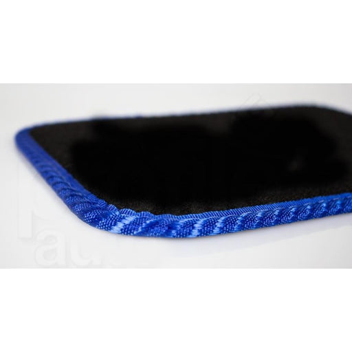 Tailored Blue Trim Carpet Mats Smart Two Coupe 15-18 + Clips 15 16 17 18 UKB4C  - Dynamic Drive