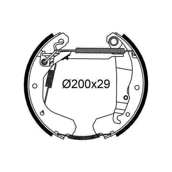 Valeo Drum Brake Fast Fit Kit 554987 Automotive Part fits Opel Valeo  - Dynamic Drive