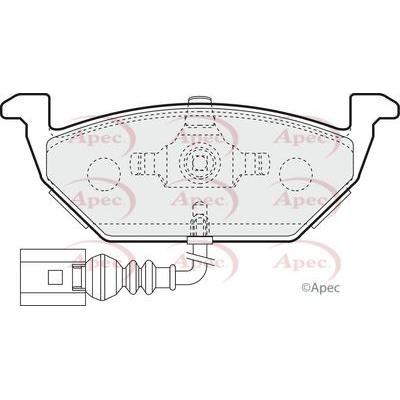 Apec Brake Pads Front Fits Audi A2 Seat Altea Ibiza Leon Toledo Skoda F