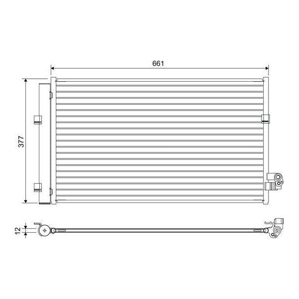 Valeo Air Conditioning Condenser 822647 Auto Part fits BMW 5 Series 7 Series Valeo  - Dynamic Drive