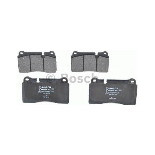 Bosch Brake Pad Set Bp1259 fits Land Rover Range Rover Sport TD - 3.6 - 06-12 09