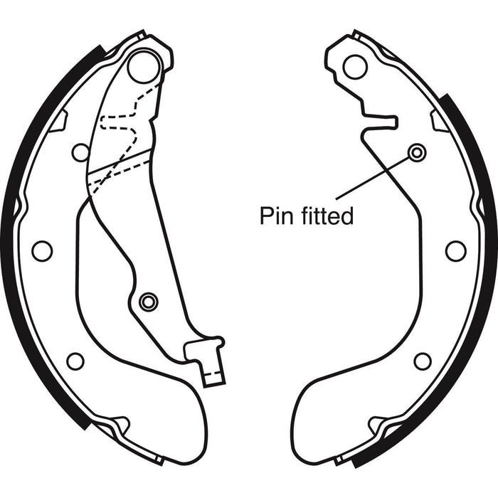 Apec Brake Shoe Rear Fits Chevrolet Aveo Kalos Spark Daewoo Opel Karl Vauxhall V