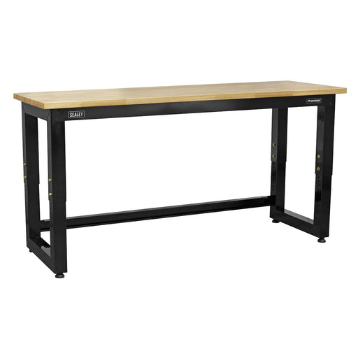 Sealey Steel Adjustable Workbench with Wooden Worktop 1830mm Heavy-Duty APMS22 Sealey  - Dynamic Drive