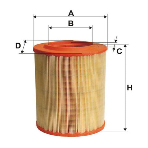 Genuine WIX Air Filter Elipse Type fits Alfa Romeo 159 JTDM - 1.9 - 05-11 WA956 Wix Filters  - Dynamic Drive