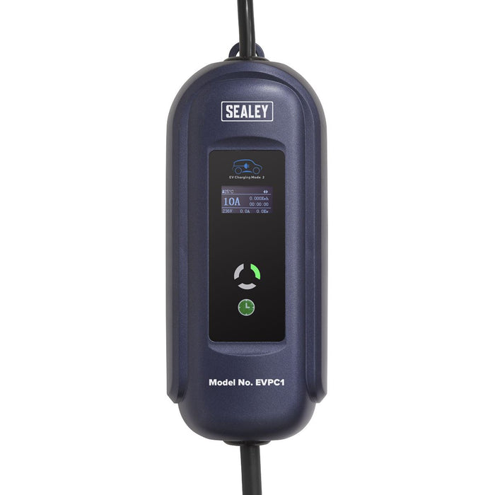 Sealey Portable EV Charger Type 1 to UK 10A 5m Cable EVPC1