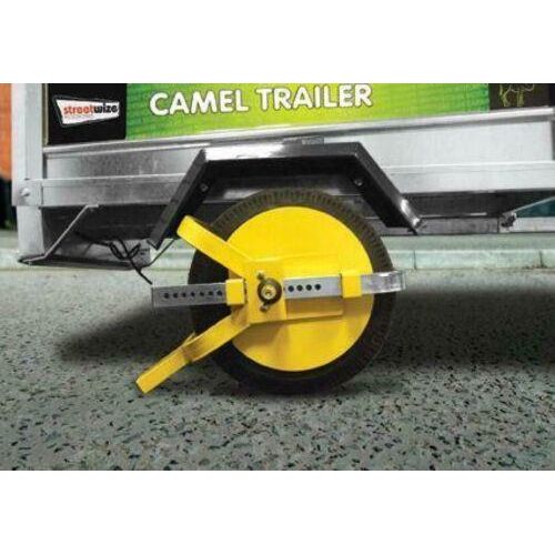 Trailer, Caravan & Motorhome 8" - 10" Security Anti Theft Wheel Tyre Lock Clamp Leisurewize  - Dynamic Drive