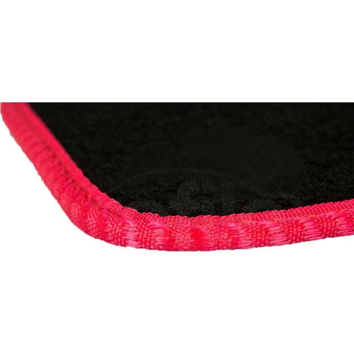 Fully Tailored Red Trim Carpet Mats for Citroen C2 Set of 4 UKB4C  - Dynamic Drive