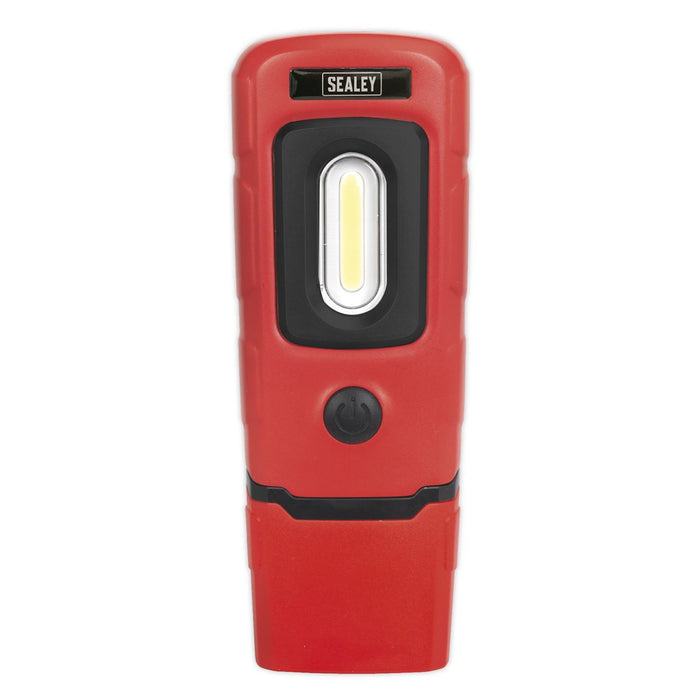 Sealey Rechargeable 360 Inspection Light 3W COB & 1W SMD LED Red Lithium-Polymer Sealey  - Dynamic Drive