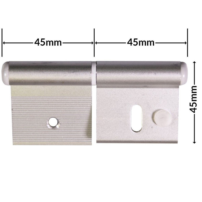 Hinge Silver (C12) for Caravan/Motorhomes Nova  - Dynamic Drive