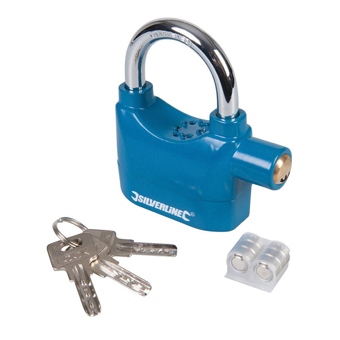 Silverline Alarm Padlock 70mm Silverline  - Dynamic Drive