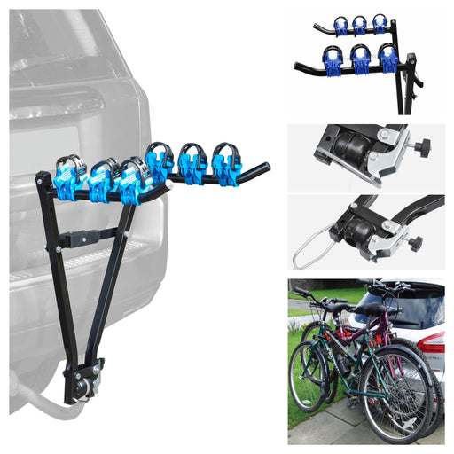 Ford Focus 2004-2017 3 Bike Carrier Rear Towbar Towball Mount Cycle Rack Bicycle UKB4C  - Dynamic Drive