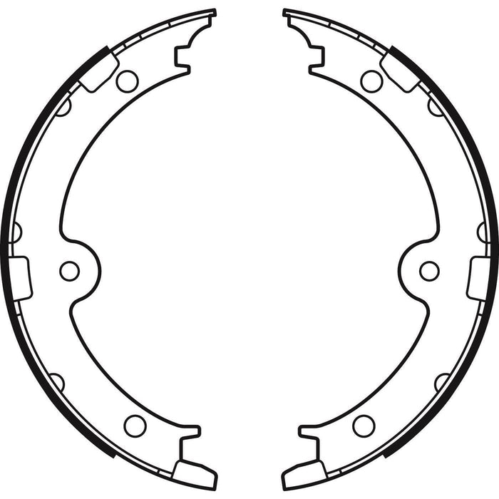 Apec Brake Shoe H/R Fits Lexus Gs250 Gs300 Gs430 Gs450 Gs460 Is220 Is250