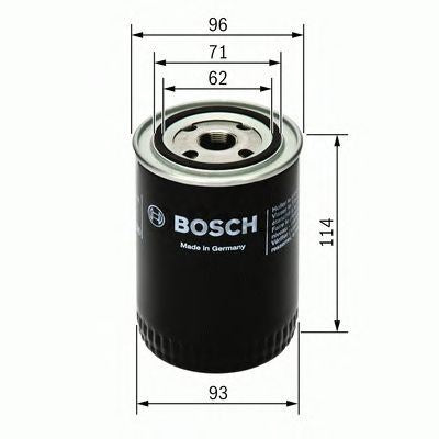 Genuine Bosch Car Oil Filter P3313 fits Audi A4 Cabrio - 2.4 - 02-05 0451103313