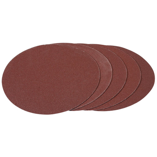 Draper Hook and Loop Aluminium Oxide Sanding Discs, 180mm, 100 Grit (Pack of 5) Draper  - Dynamic Drive