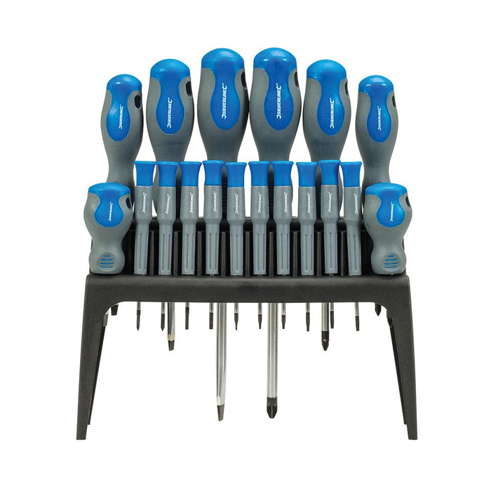 Silverline Soft-Grip Screwdriver Set 18pce 18pce Silverline  - Dynamic Drive