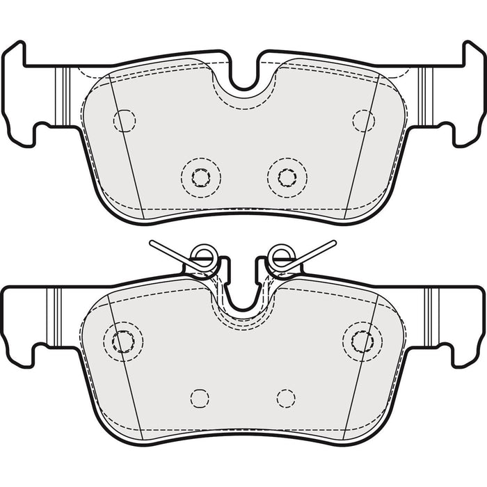 Genuine APEC Rear Brake Discs & Pads Set Solid for BMW i3