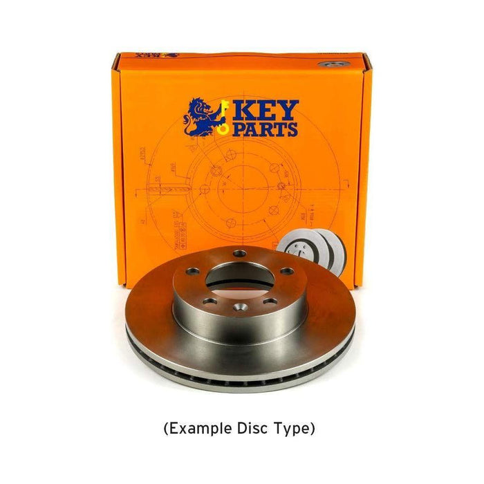 Genuine Key Parts KBD5941S Brake Disc Single (Front) Key Parts  - Dynamic Drive