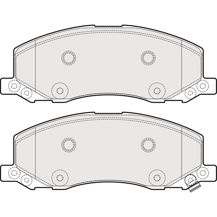 Apec Brake Pads Front Fits Opel Insignia Saab 9-5 Vauxhall