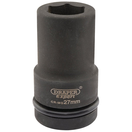 Draper Expert HI-TORQ 6 Point Deep Impact Socket, 1" Sq. Dr., 27mm Draper  - Dynamic Drive