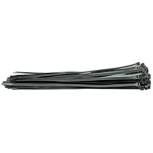 Draper Cable Ties, 7.6 x 400mm, Black (Pack of 100) 70403 Draper  - Dynamic Drive