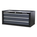 Sealey Mid-Box 3 Drawer with Ball-Bearing Slides Black/Grey AP3503TB Sealey  - Dynamic Drive