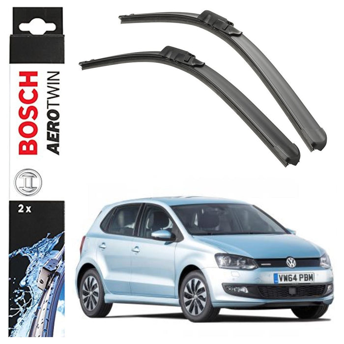 Bosch Aerotwin Front Wiper Blades Set fits VW Polo 6C1 06.09> A556S