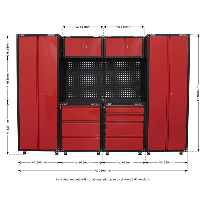 Sealey American Pro 2.6m Storage System APMS80COMBO2